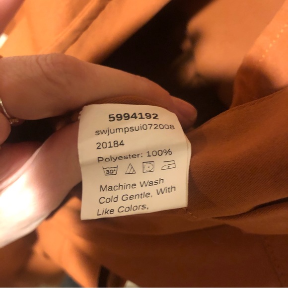 Shein Orange Brown Jumpsuit XS - Picture 7 of 8